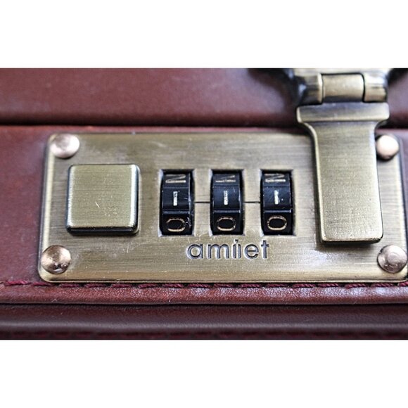 Vintage 1980s Amiet Combination Lock Briefcase in Unused Condition! - Picture 7 of 13